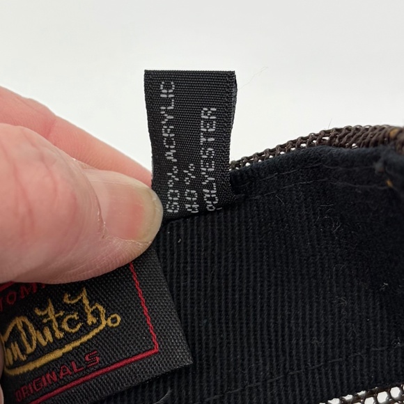 Vintage 2000’s Von Dutch Plaid Pink Brown Hat Y2K Glam Party Trucker Snapback - Picture 10 of 11